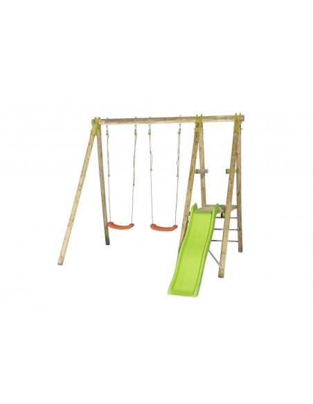 Portique DANI tout bois de 2.3 m avec balançoires - Enfants 3/12 ans