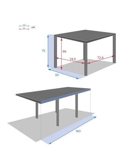 Achat table de jardin Piazza extensible 8 places en Aluminium - Hespéride