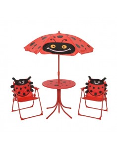 Ensemble repas enfant COCCINELLE rouge