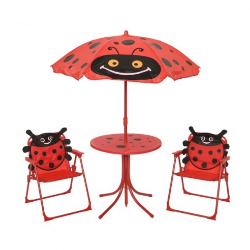 Ensemble repas enfant COCCINELLE rouge
