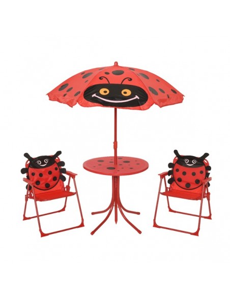 Ensemble repas enfant COCCINELLE rouge