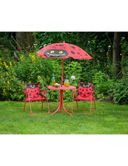 Ensemble repas enfant COCCINELLE rouge