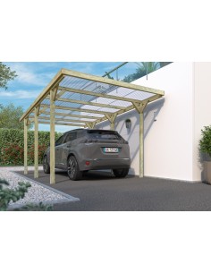 Carport JEAN traité autoclave de 15.6 m²