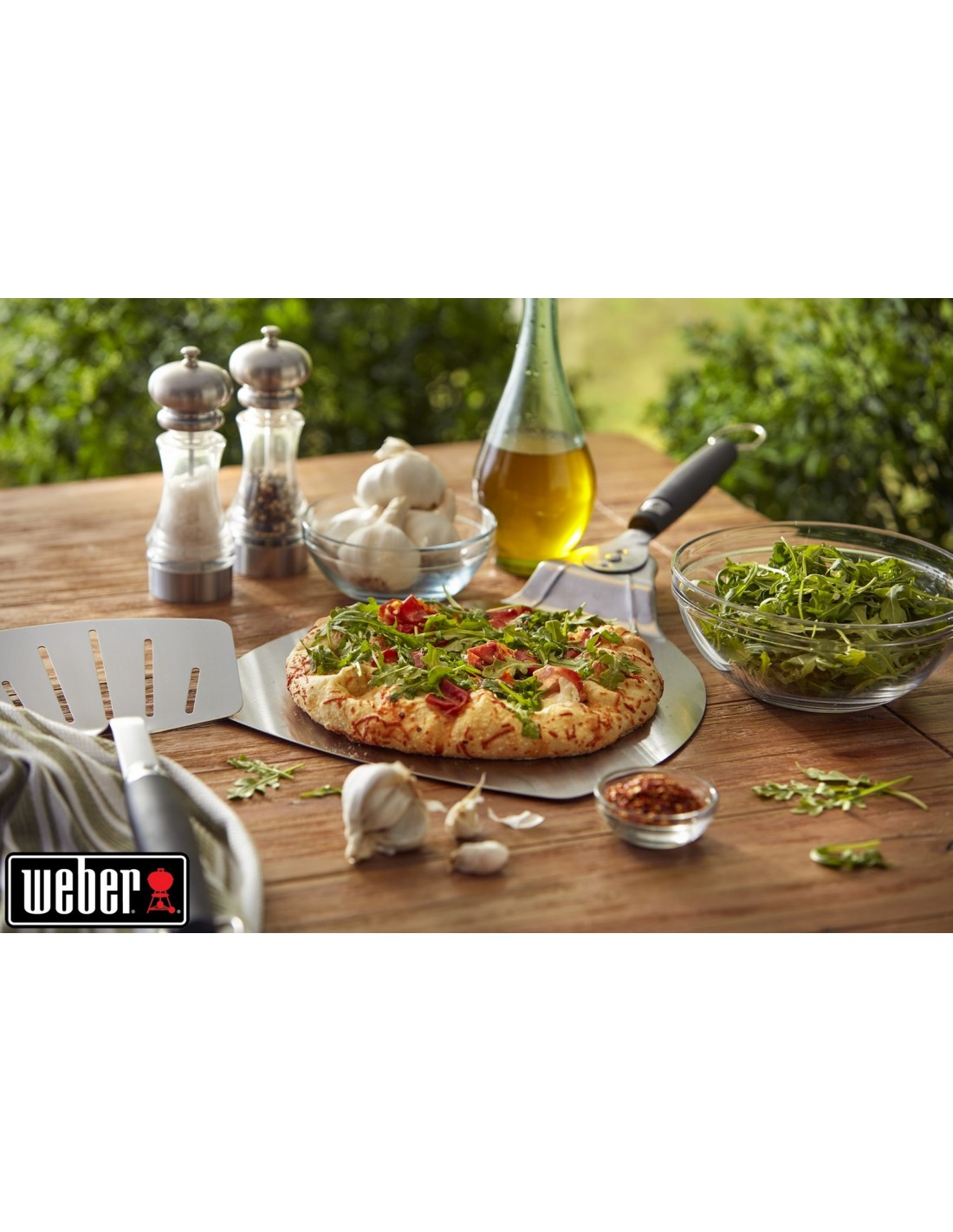 Pelle à pizza - Large et pliable - Acier inoxydable - Weber.
