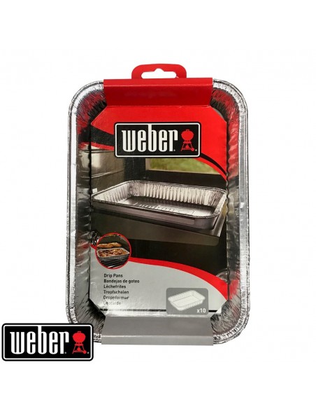 Petites barquettes en aluminium 6415 - 10 pièces - Weber