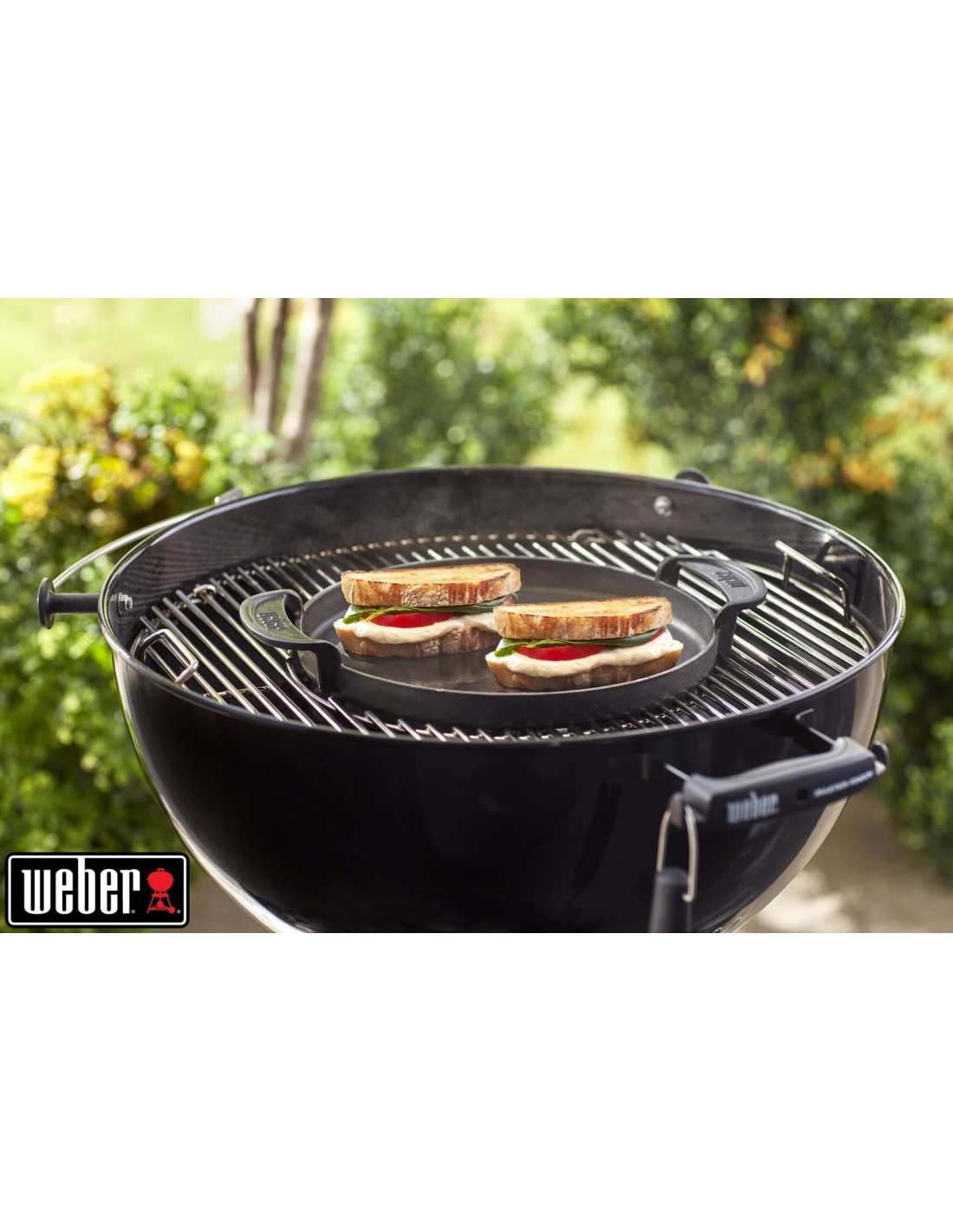 Weber Plancha en Céramique - Plancha de Cuisson pour Barbecue - Idéal pour  Barbecues à Pellets et à Gaz - Accessoire Barbecue Weber en Céramique 