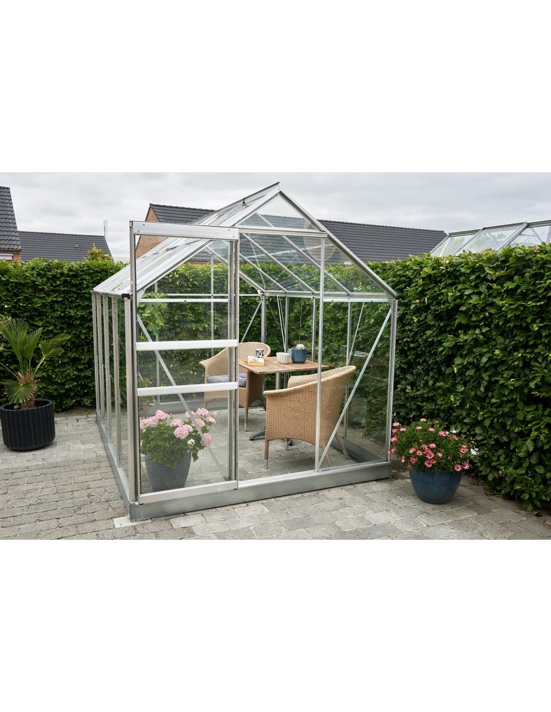 Serre de jardin Popular 5 m² en polycarbonate 4 mm - SERRES-ET-ABRIS.