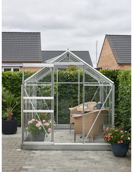 Serre de jardin Popular 5 m² en verre trempé 3 mm