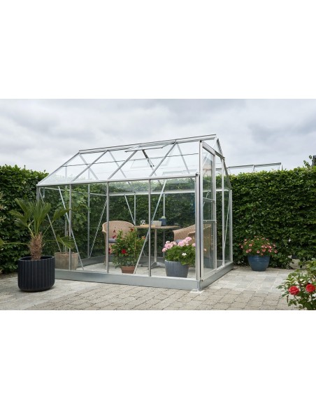 Serre de jardin Popular 5 m² en verre trempé 3 mm