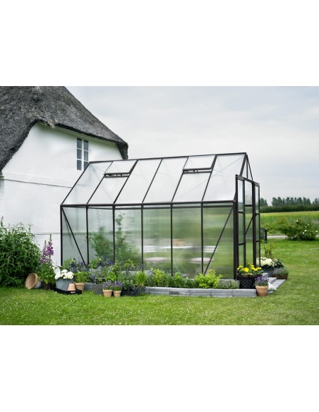 Serre en polycarbonate 6 mm Magnum 9.9 m² laquée noire