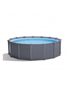Kit piscine Ronde tubulaire Graphique - D.4,78 x H.1,24 m - Intex