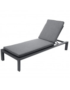 Lit de piscine Évasion - Aluminium et texaline granit graphite - Hespéride