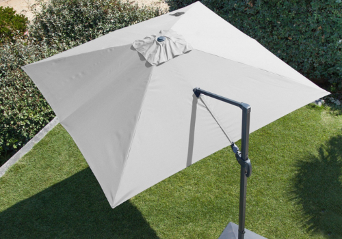 parasol deporte blanc nh 3x3 orientable et inclinable proloisirs