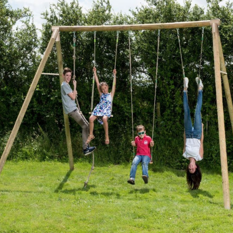 Portique Balancoire Et Toboggan Pour Enfant